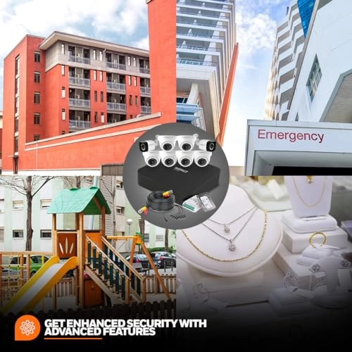 2 MP CCTV KIT - 2 Dome & 6 Bullet 8 channels 1080p