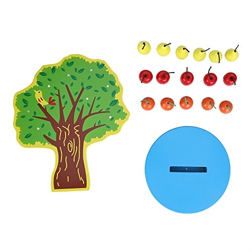 Wooden Magnetic Fruit Apple Tree - 16 pieces