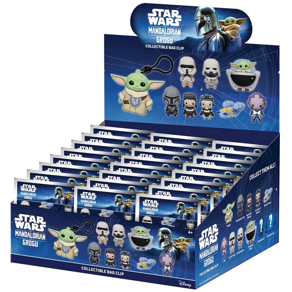 FUNKO POCKET POP KEYCHAIN Mandalorian And Grogu - Star Wars 3D Foam Bag Clip - Series 1 Keychain