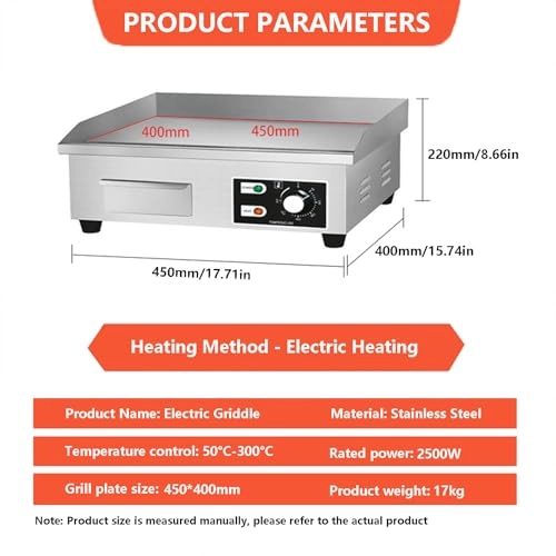 Commercial Electric Griddle - 4 zone(s) 450*300mm
