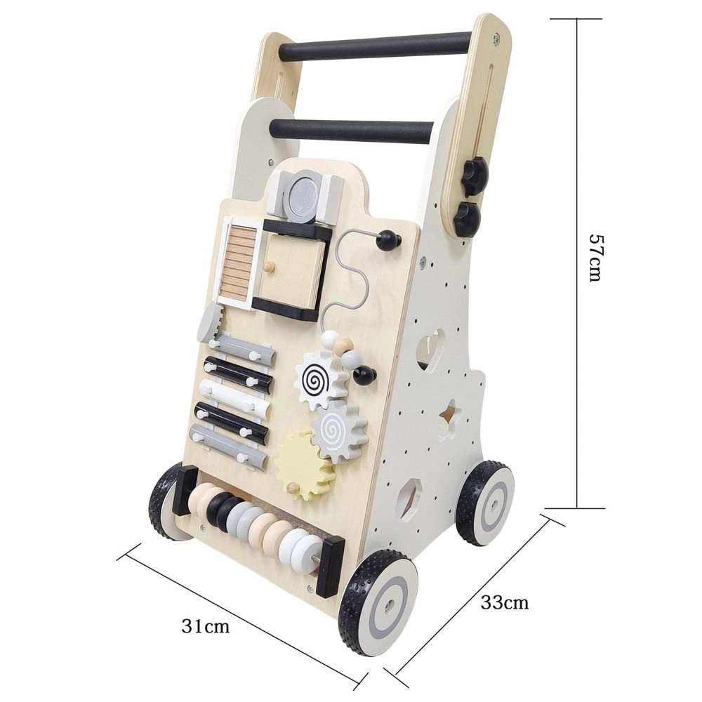 3-In-1 Baby Walker Rotating Chair & Table Playset - Pink Suitable for 6 months and above