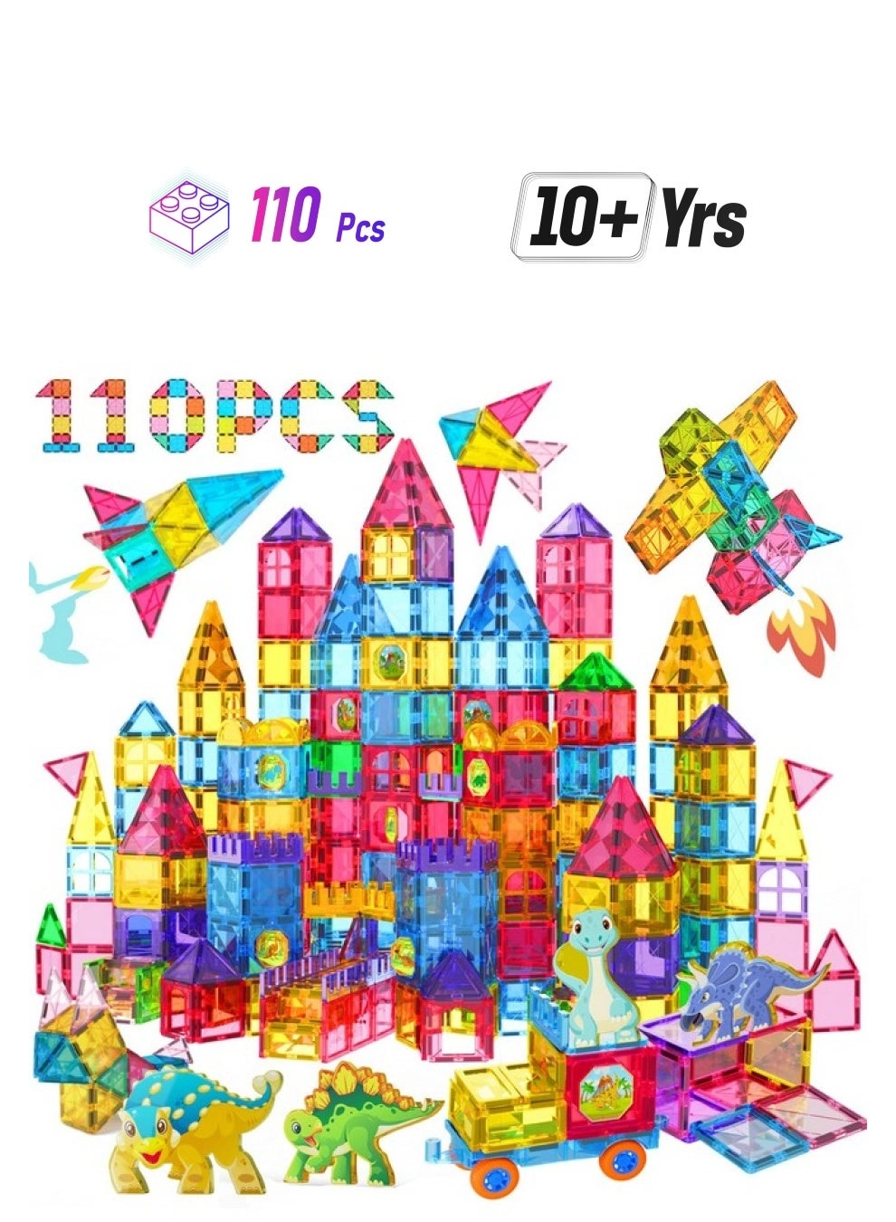 Magnetic Tiles - Construction 110pcs