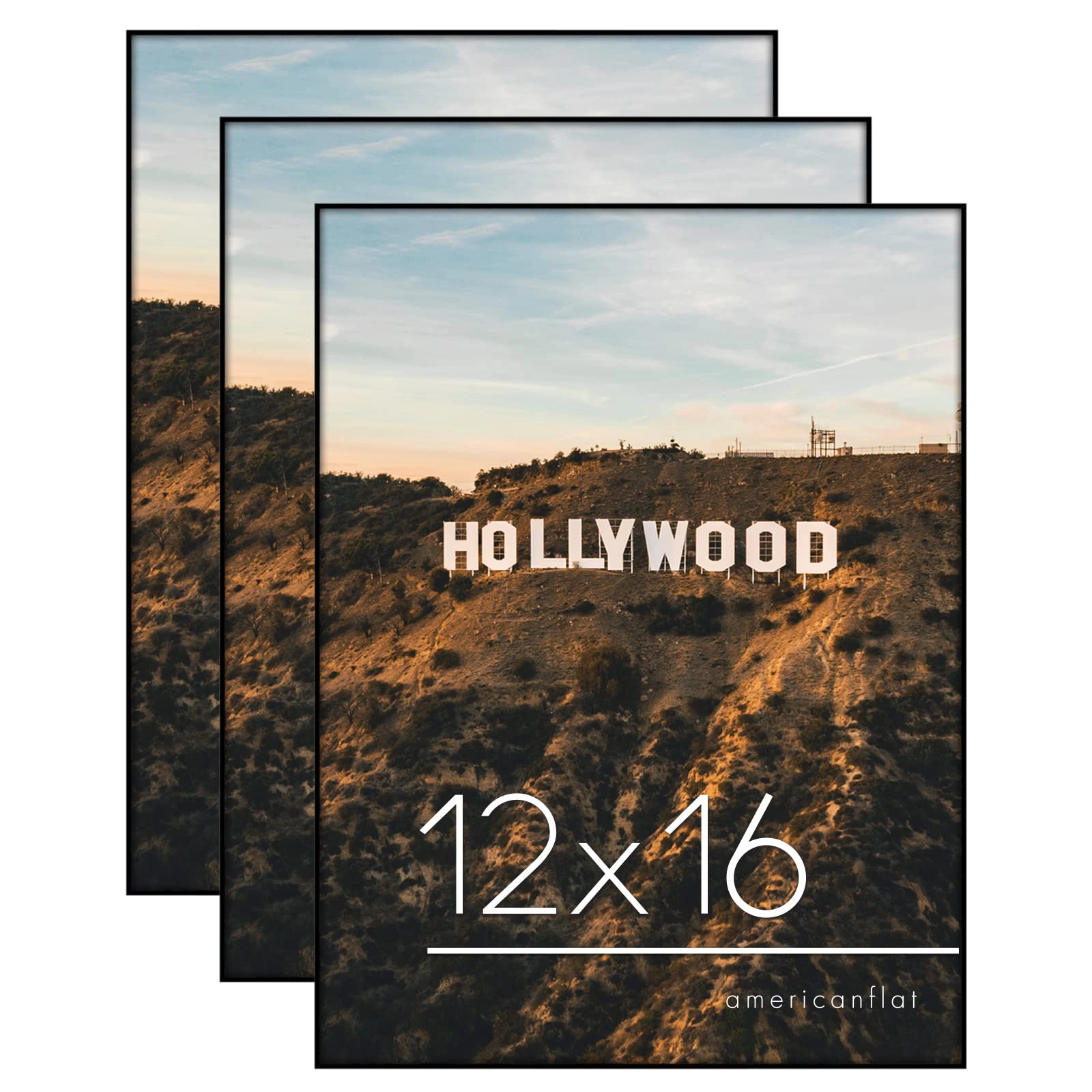 Americanflat Front Loading Picture Frame - 12x16 Set