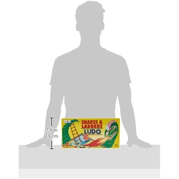 Snakes And Ladders Ludo - Double-sided Multicolor