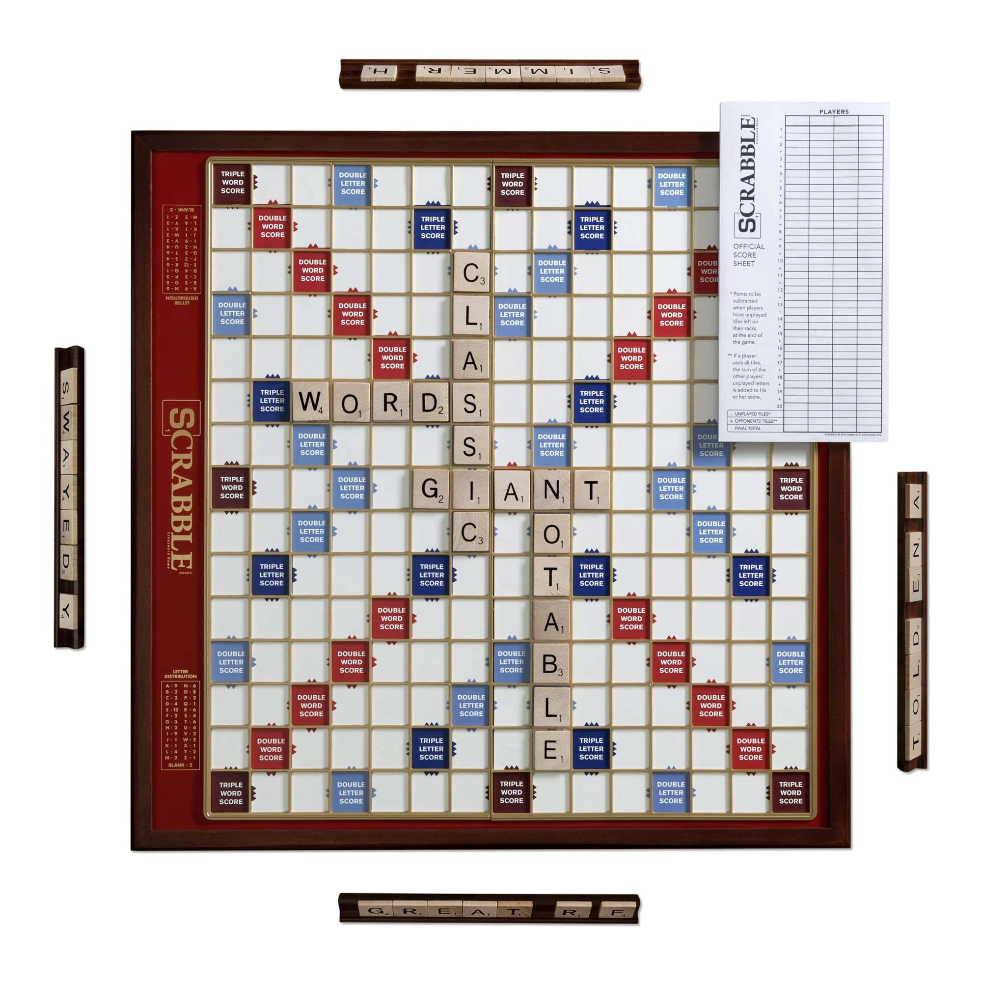 WS Game Company Scrabble: Giant Deluxe Edition