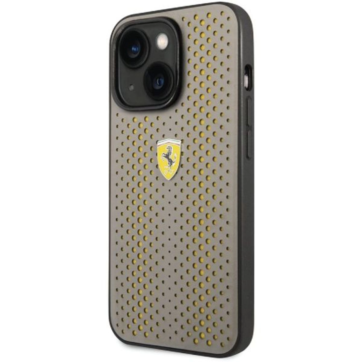 Leather Perforated Case - PU Leather, Nylon for iPhone 14