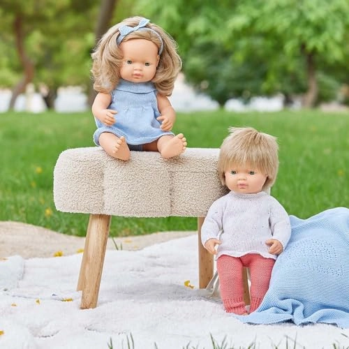 Baby doll - 38 cm Caucasian dark blonde boy