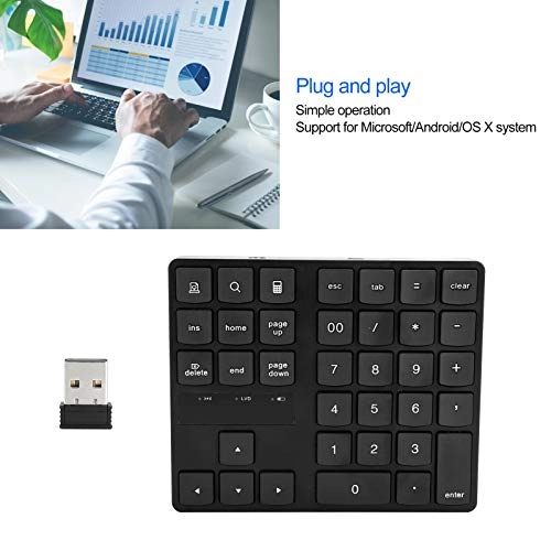 Numeric Keypad - Wireless 35 Keys 2.4G USB Receiver