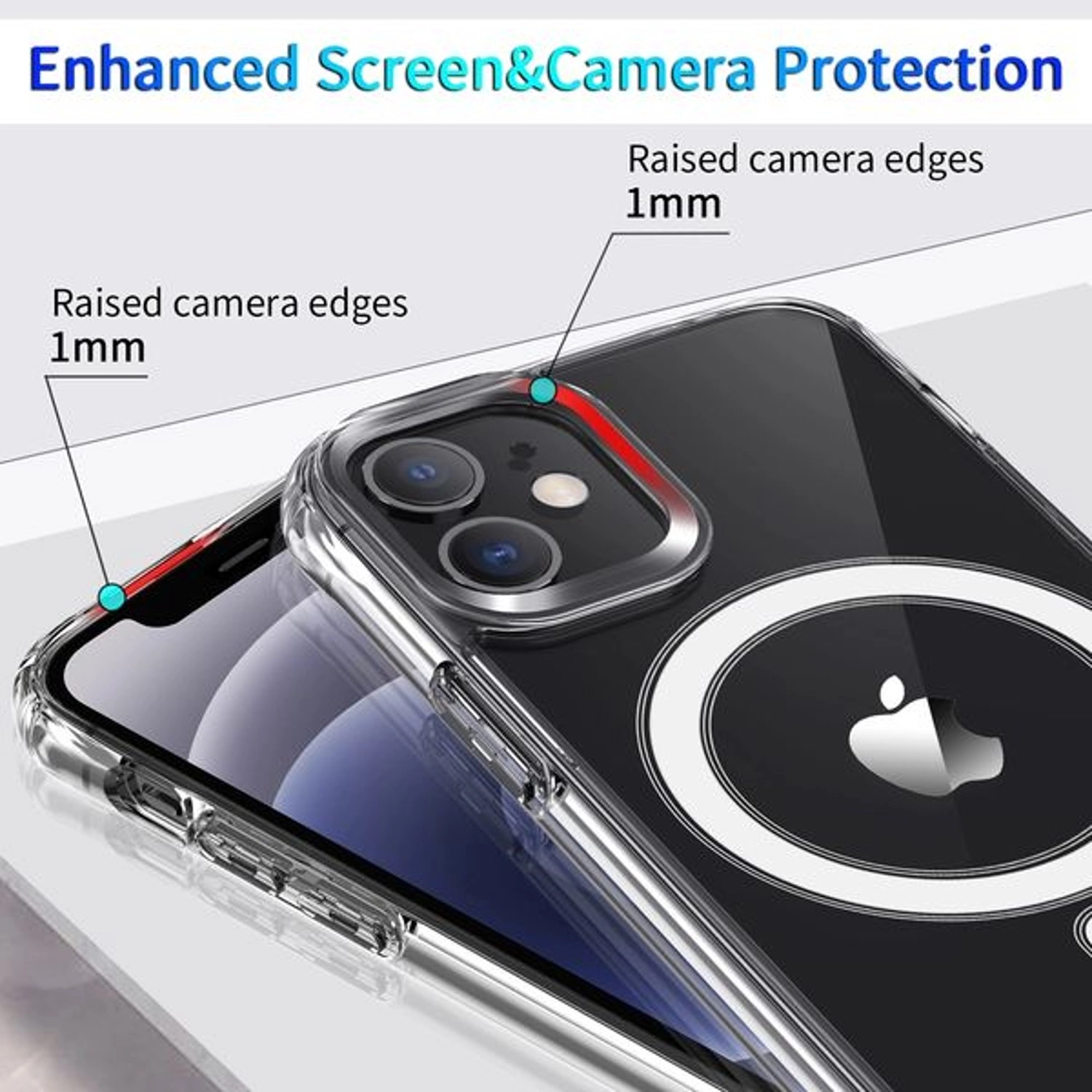 Magsafe Case + Screen Protector - TPU+PC+Magnet for iPhone 12 Pro Max