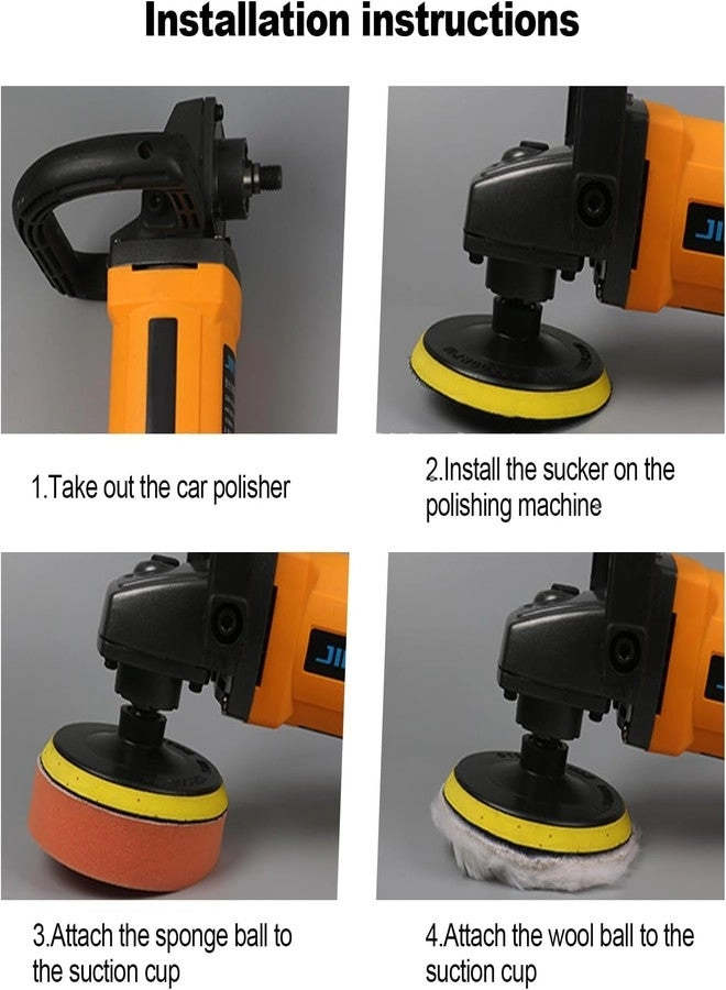 Car Foam Drill Buffing Pad - 3-Inch 22PCS