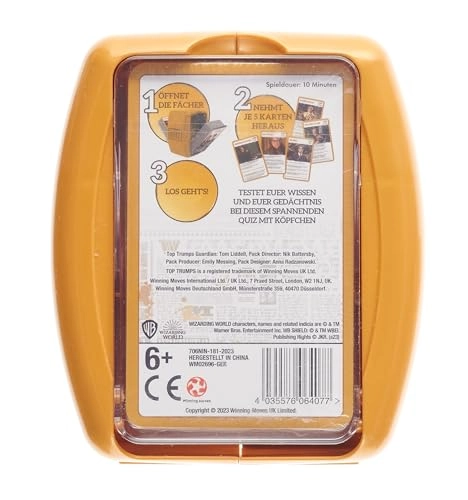 Top Trumps Quiz Harry Potter Hogwarts