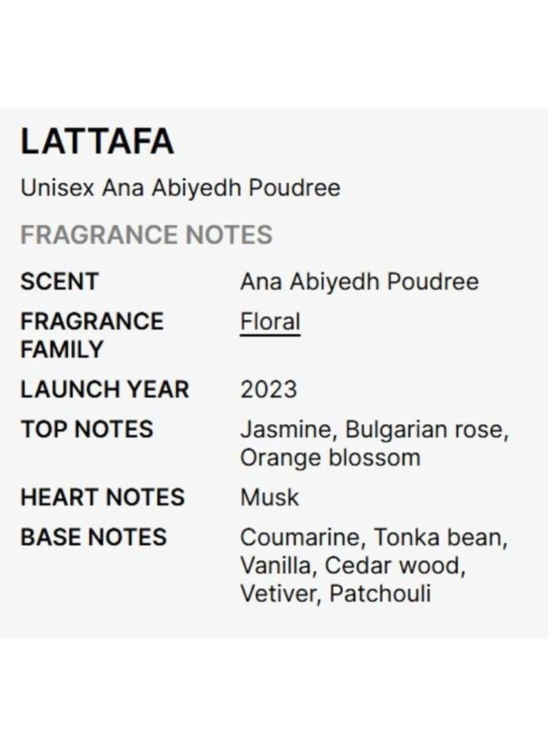 Ana Abiyedh Poudree Eau de Parfum 60ml