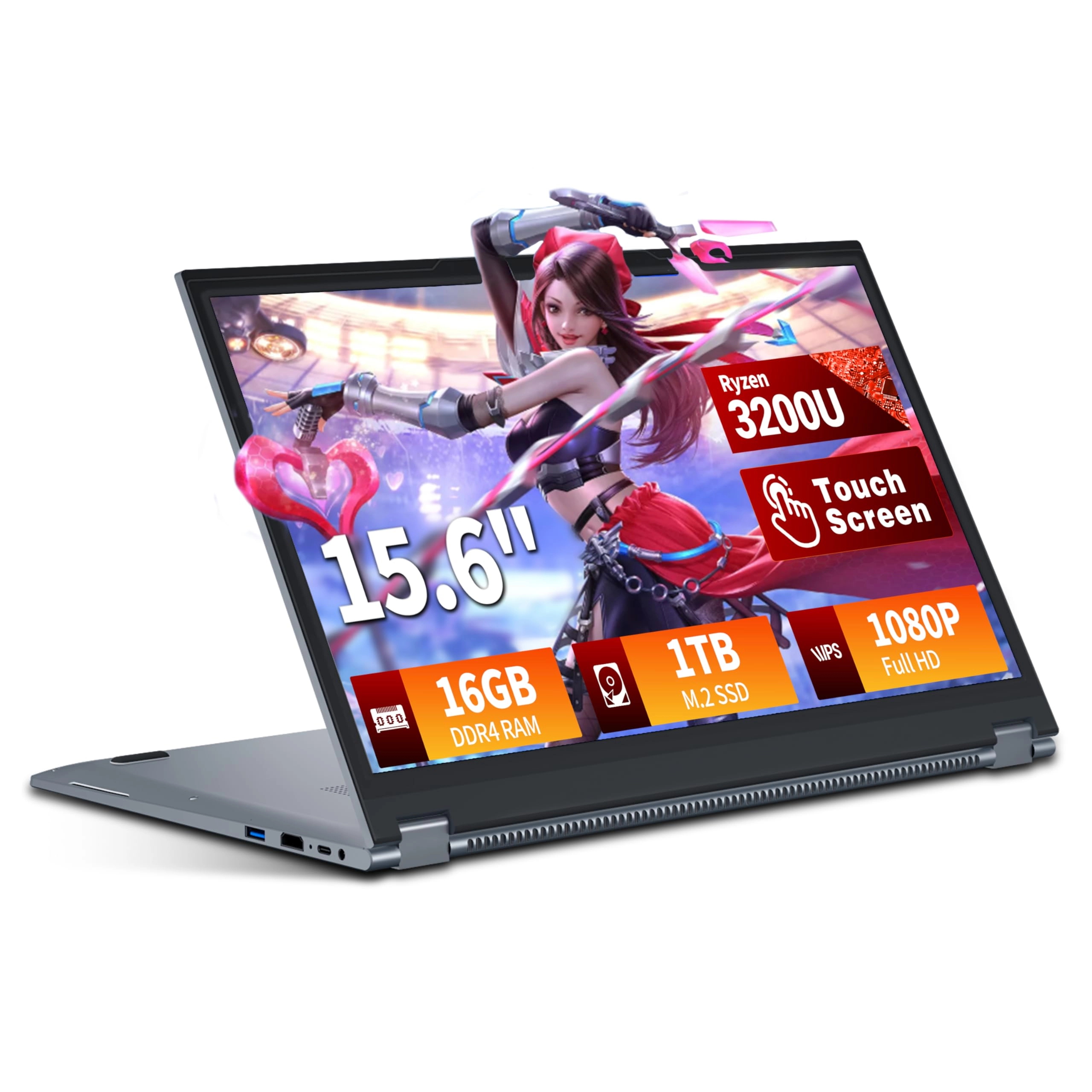 KeeUiU Laptop-G3 - 15.6'' Ryzen 3 3200U 16GB DDR4 1TB SSD