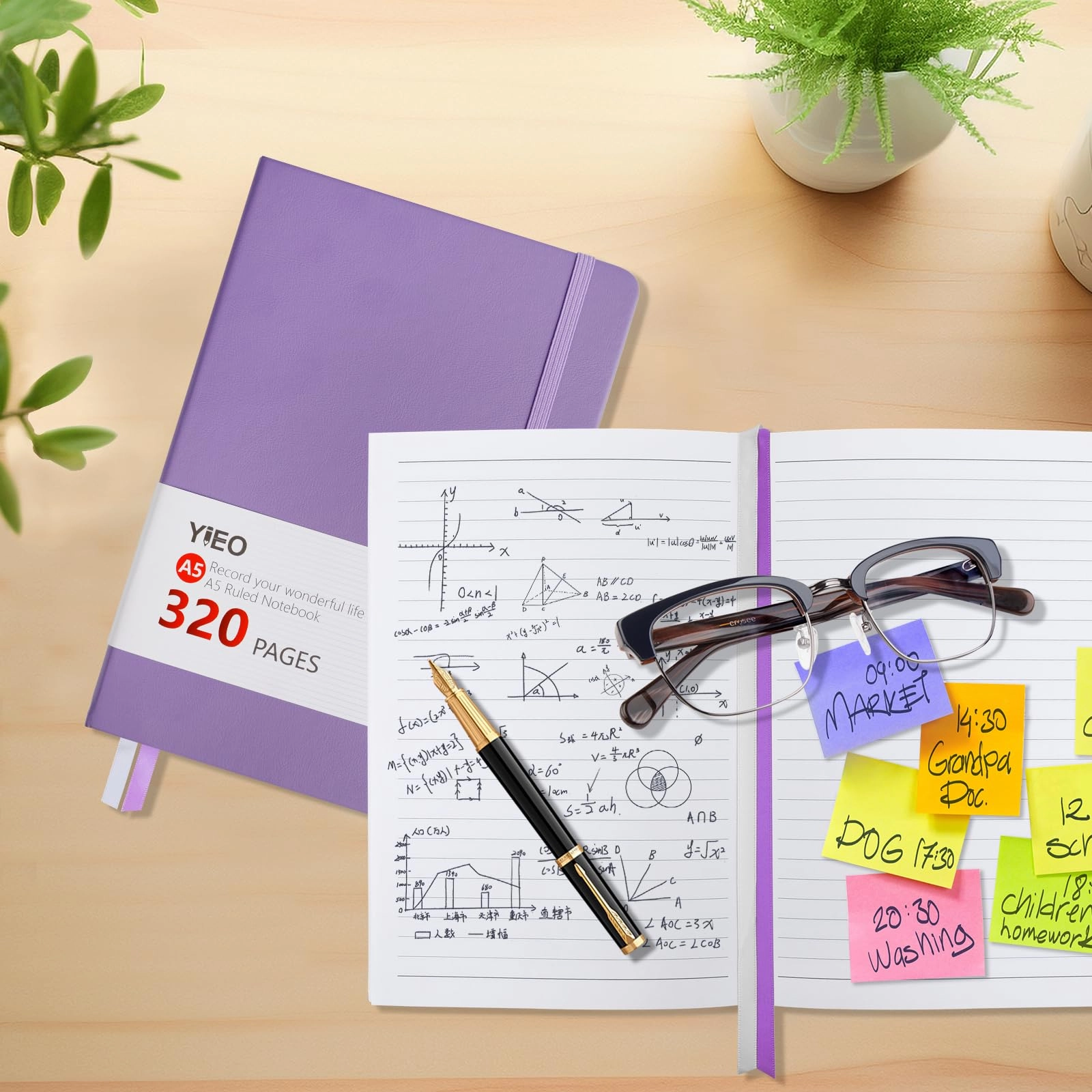 Notebook A5 Hardcover - Lined 160 Sheets