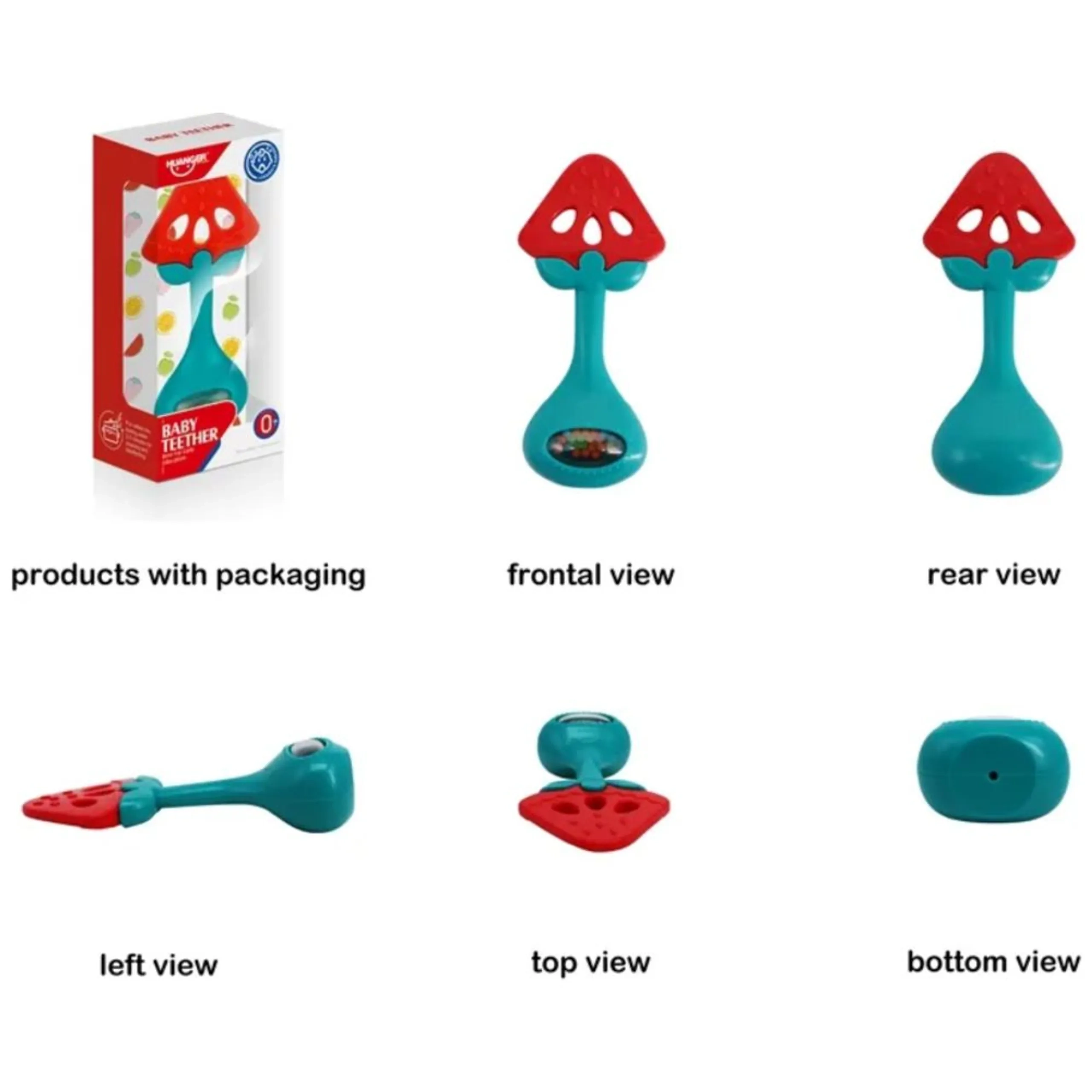 Baby Fruit Teether - With Rattle Watermelon