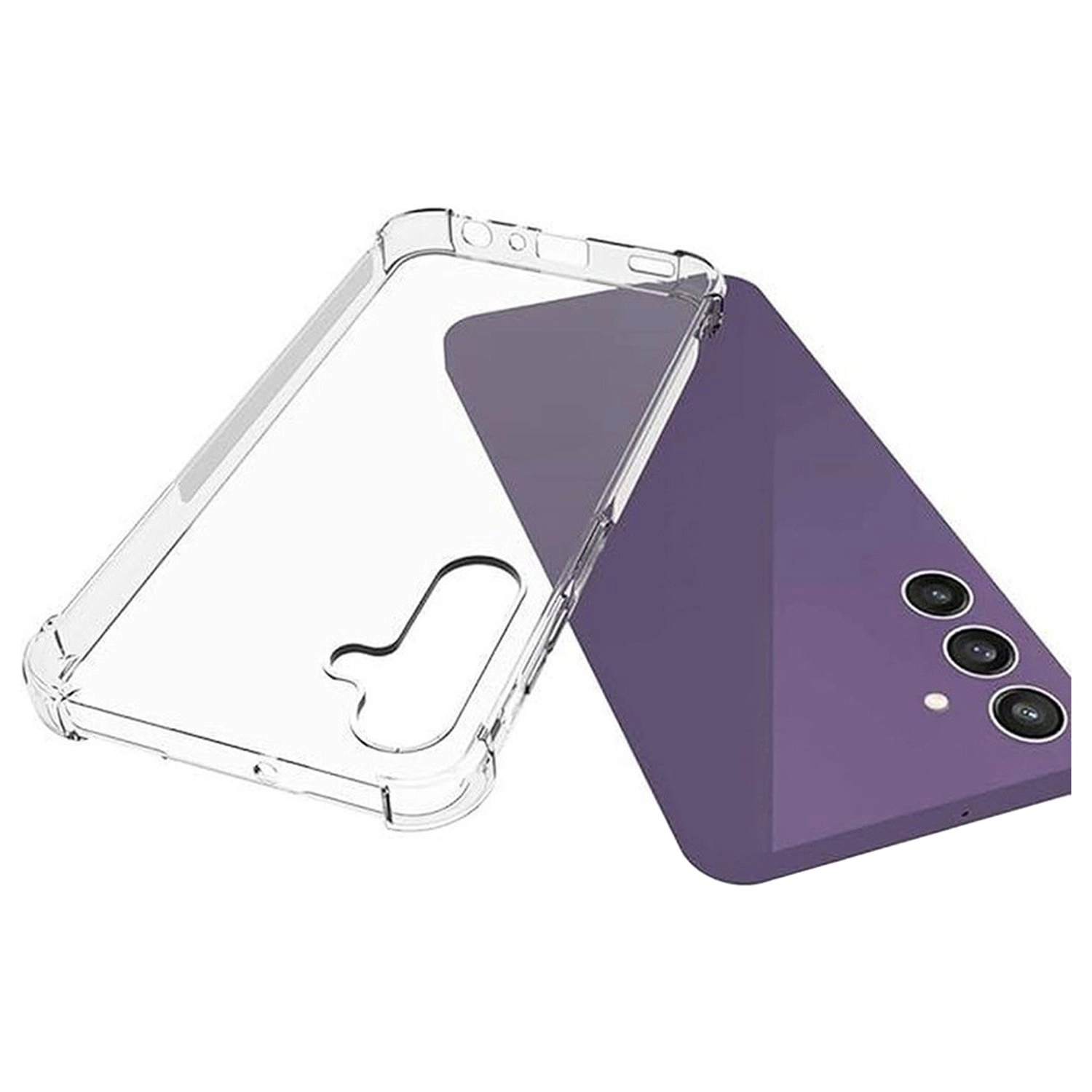 Clear Case With Screen Protector for Samsung Galaxy A55 5G