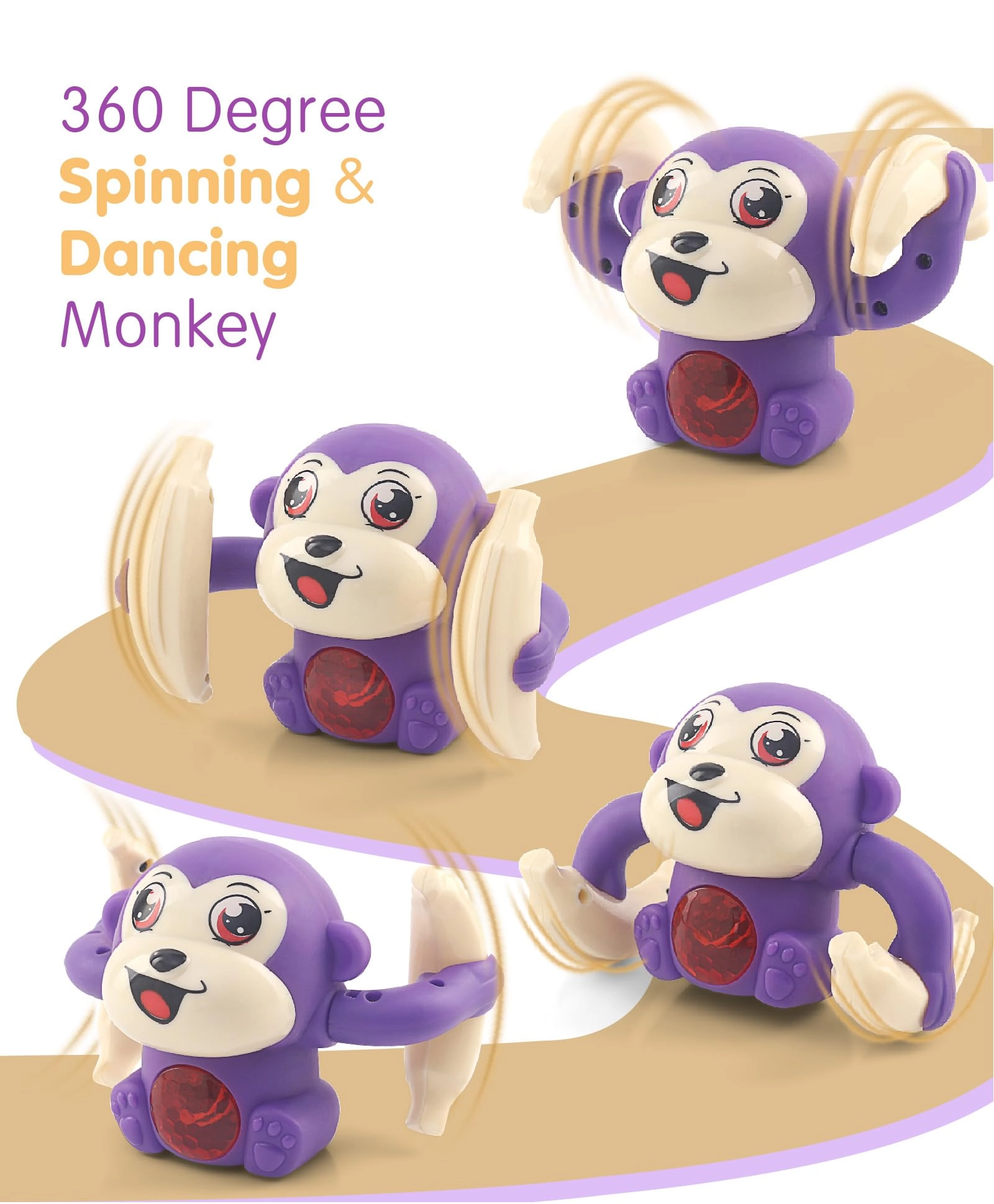 Dancing Monkey Musical Toy - 6 months+