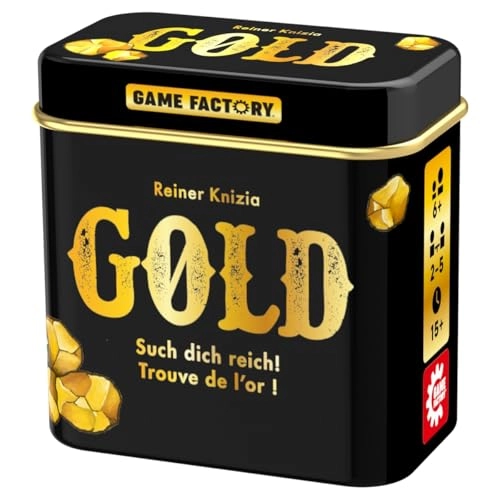 Mini Card Game - Gold Metal Tin