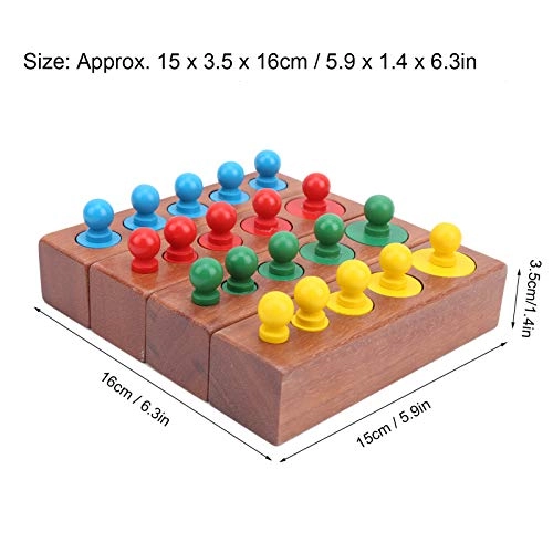 Knobbed Cylinders Blocks - 36 months+ 24 pieces