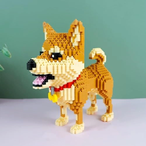 Building Block Animal Bricks Dog Shiba Inu - 1850 pcs