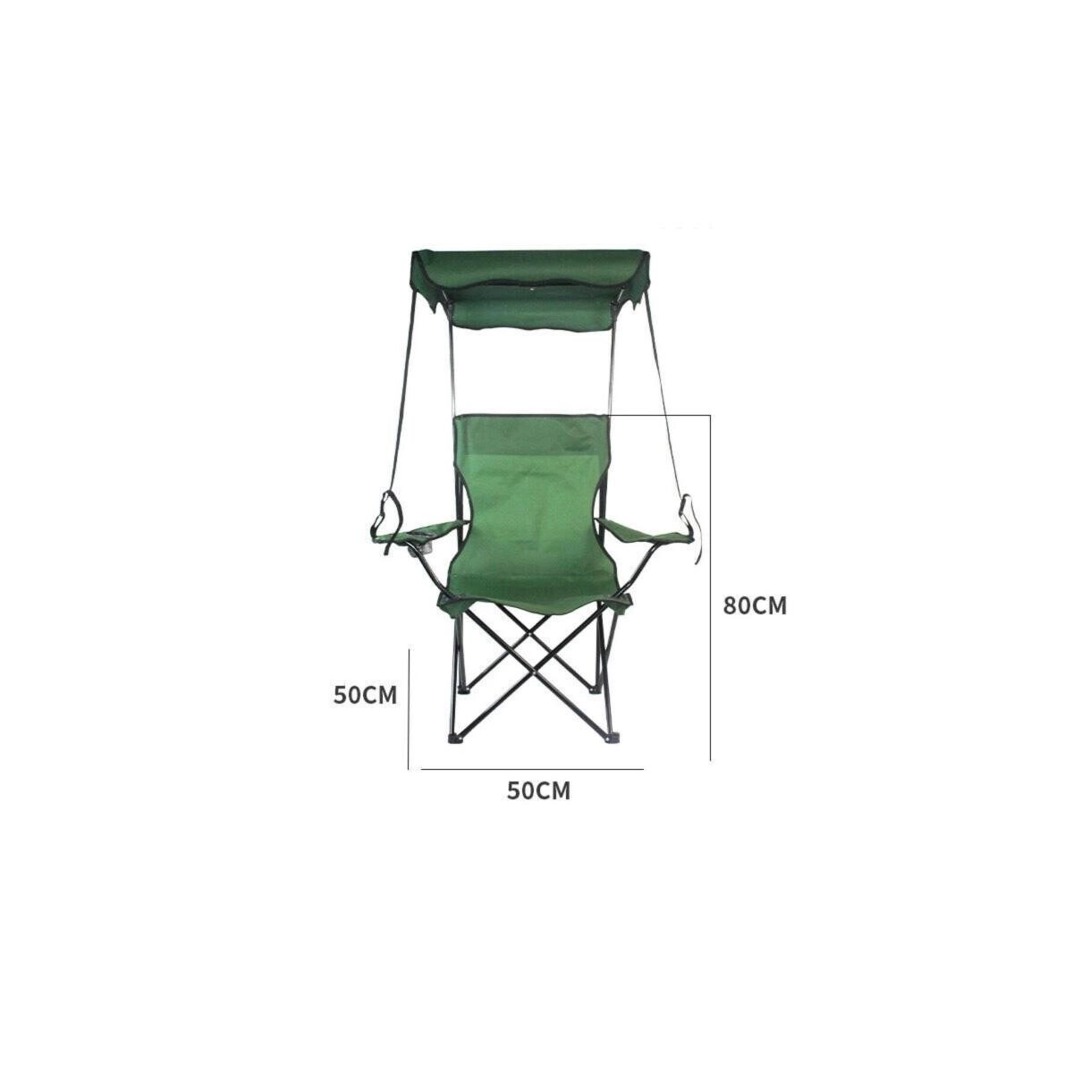 Folding Camping Chair - Black Lightweight