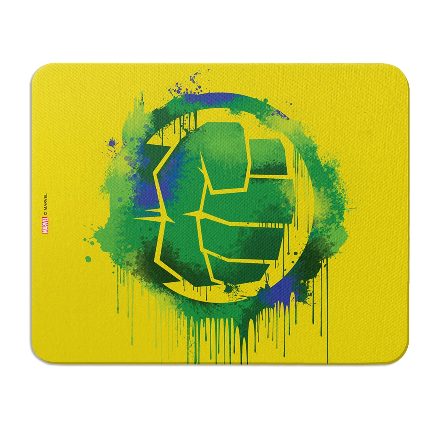 Marvel Hulk Streetart Fabric backed with neoprene Mouse Pad - 22x18 cm