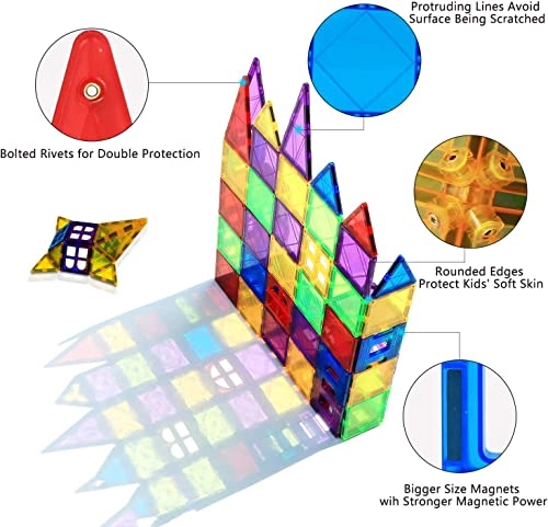 Magnetic Tiles - 16 months and up 32 pieces
