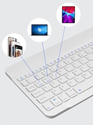 Wireless Bluetooth Rechargeable Keyboard - QWERTY Bluetooth