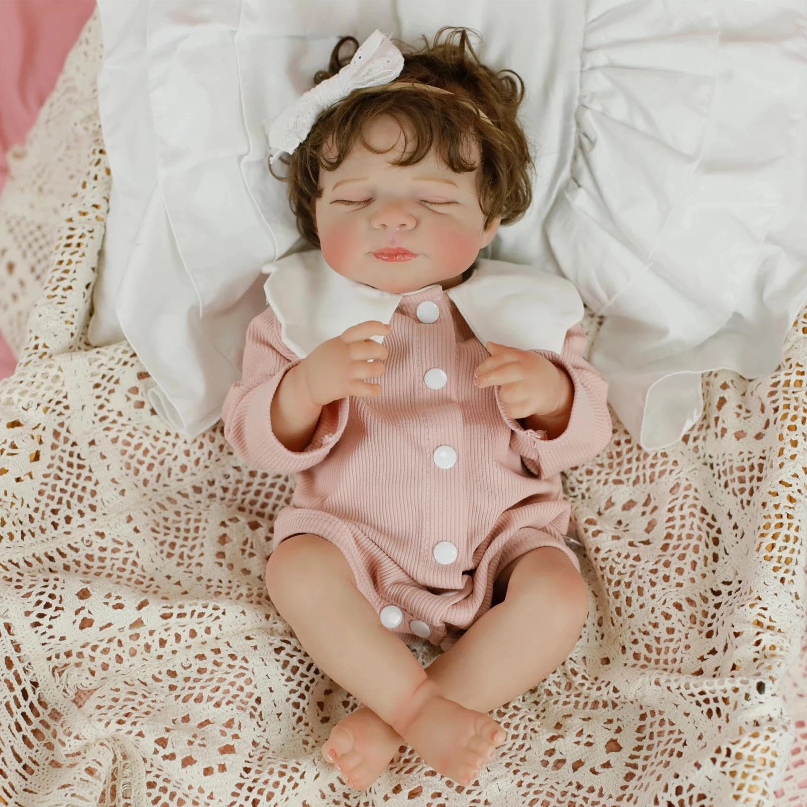 Pascale Reborn Baby Doll - 18 inch Vinyl sleeping Ages 3+