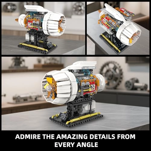 Aeroplane Engine Kit - STEM Mini Engine Model with Motor