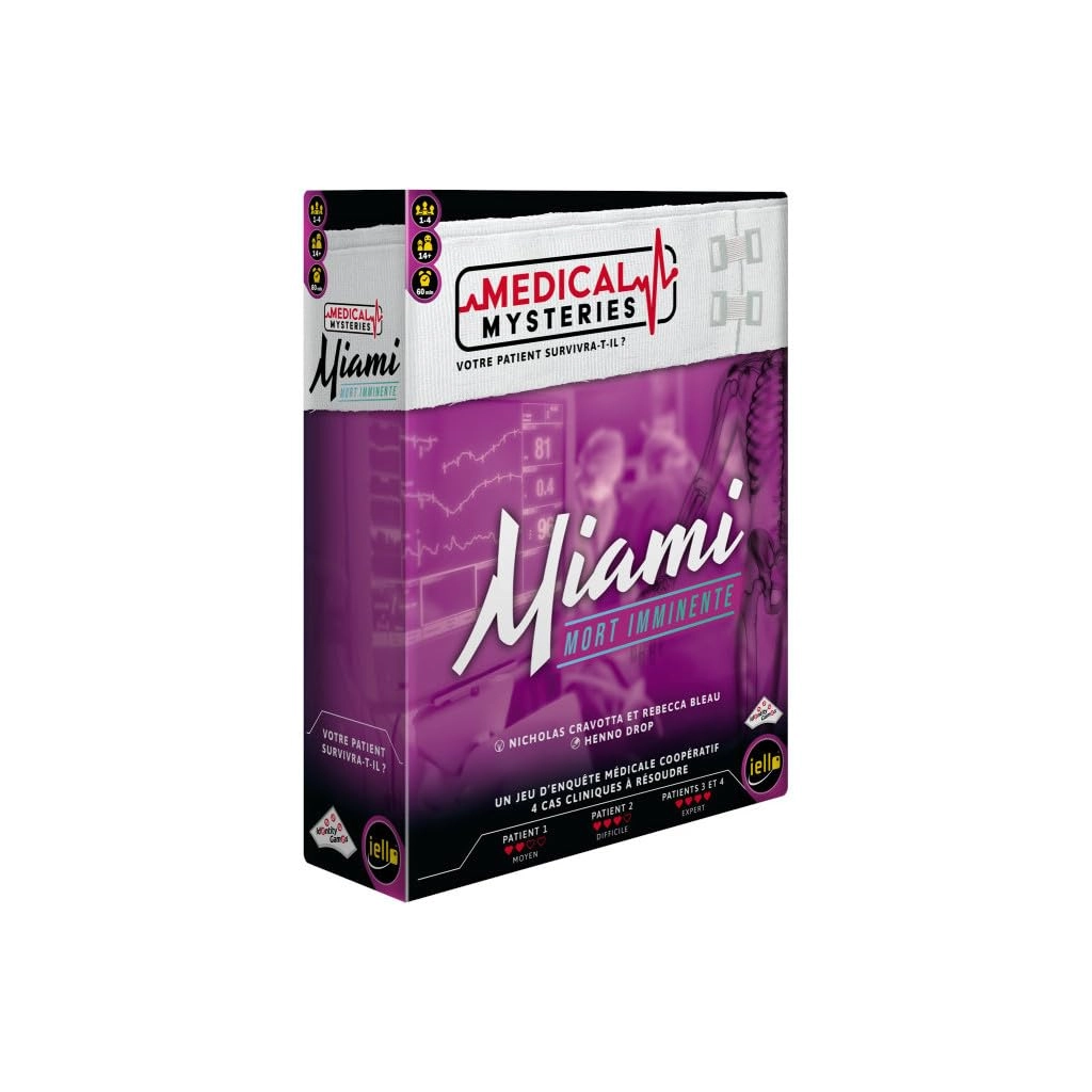 Iello Medical Mysteries: Miami - Cooperative Medical Investigation Game (French)