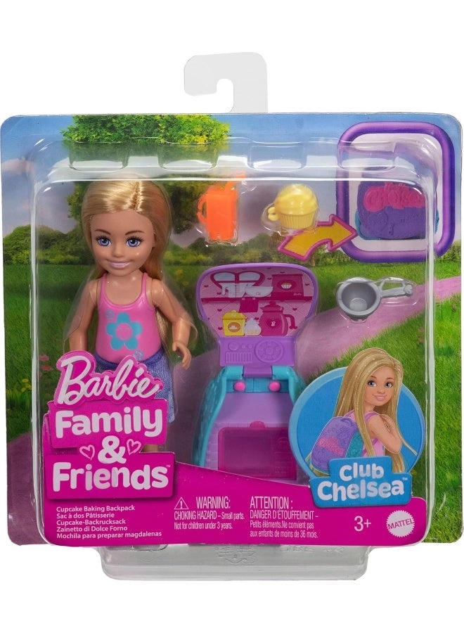 Chelsea Cupcake Baking Backpack Doll - 15.2 cm Ages 3+