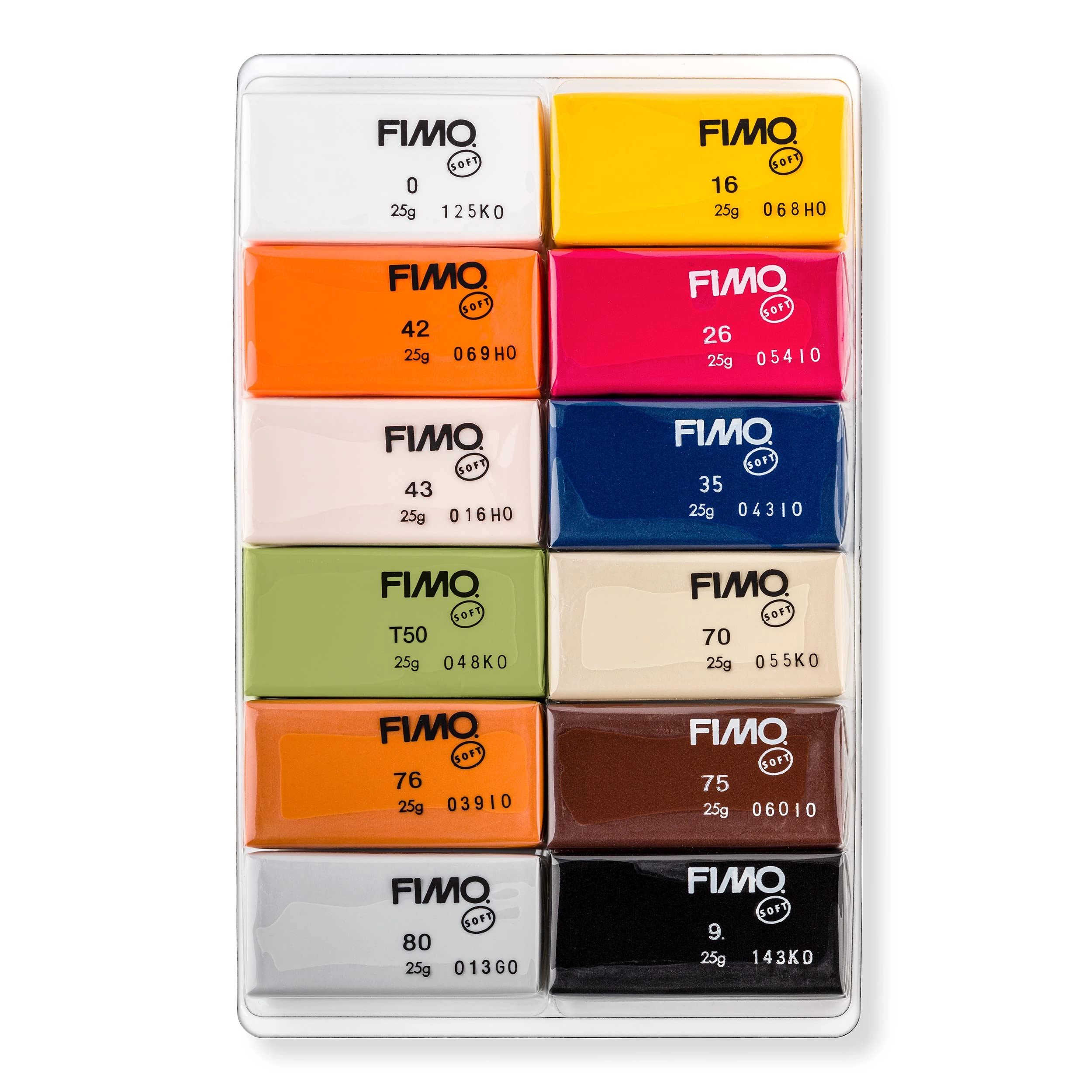8023 C12-4 - polymer modelling clay 25g 12pcs.