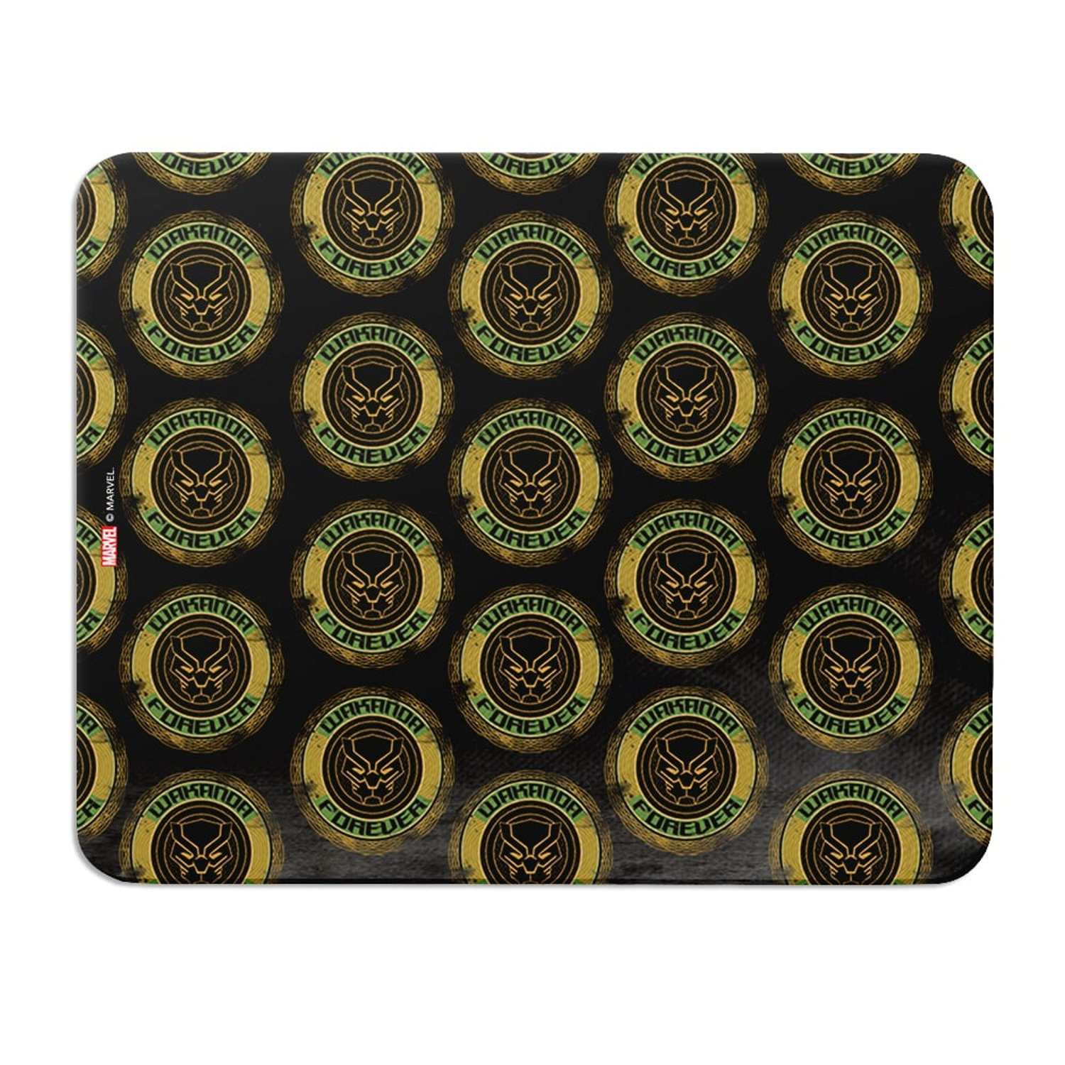 Wackylicious Wakanda Forever Badge Neoprene Mouse Pad - 22x18 cm