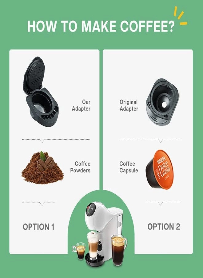 Reusable Coffee Adapter - Dol*e G*sto Refillable Converter Picc*lo XS/Genio S