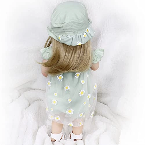 Reborn Baby Doll - 22 Inch Silicone Blonde Ages 3+ Gift Set