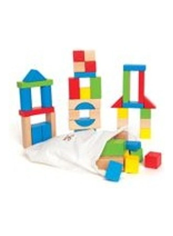 Wooden Block Set - Construction 50pcs