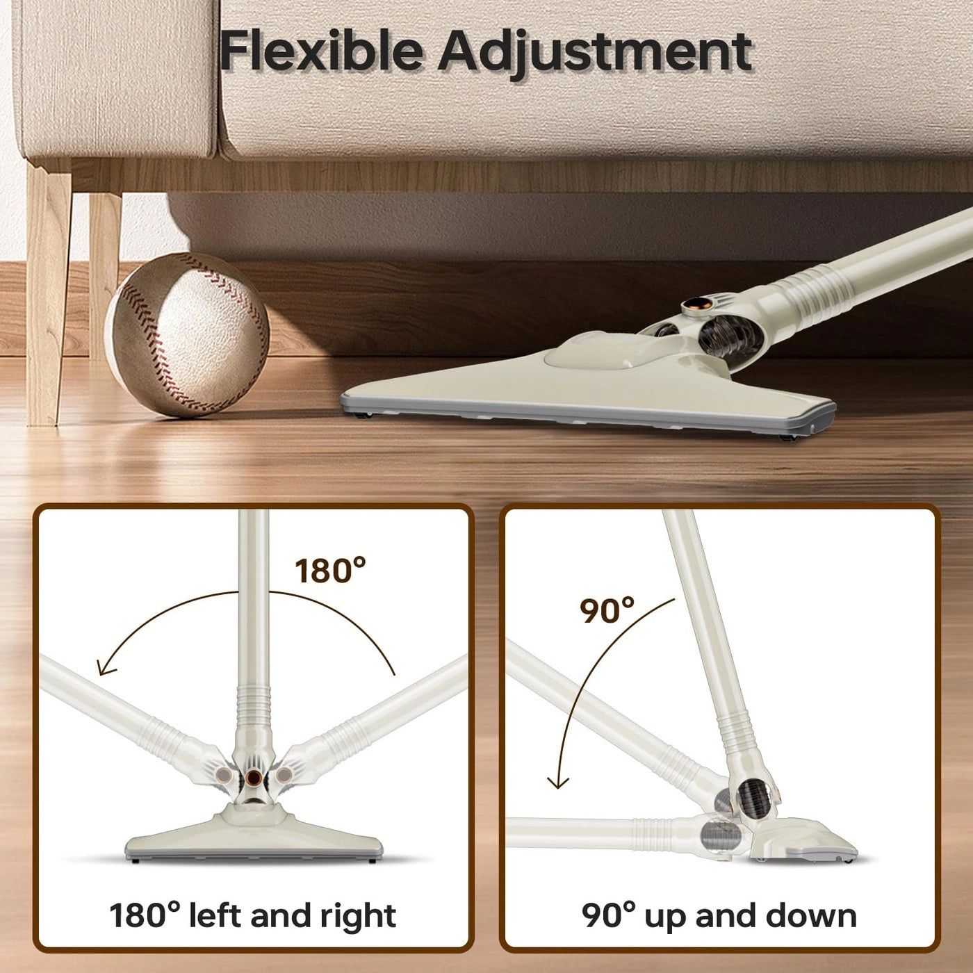 2 in 1 Handheld Stick Vacuum Cleaner - 500W 15000PA