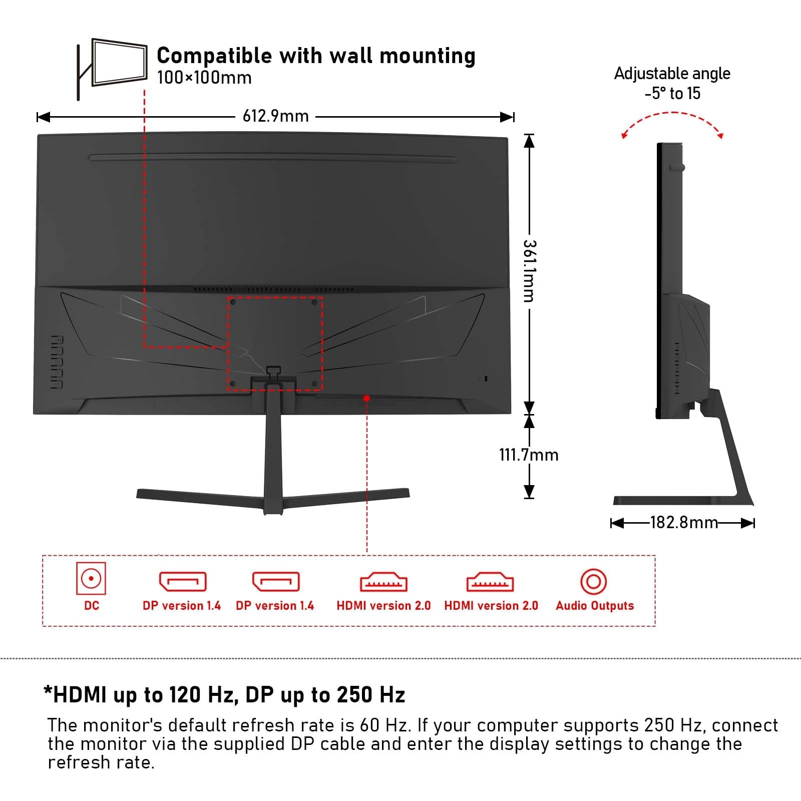 GF600F - 1920 x 1080 Pixels 27 Inches