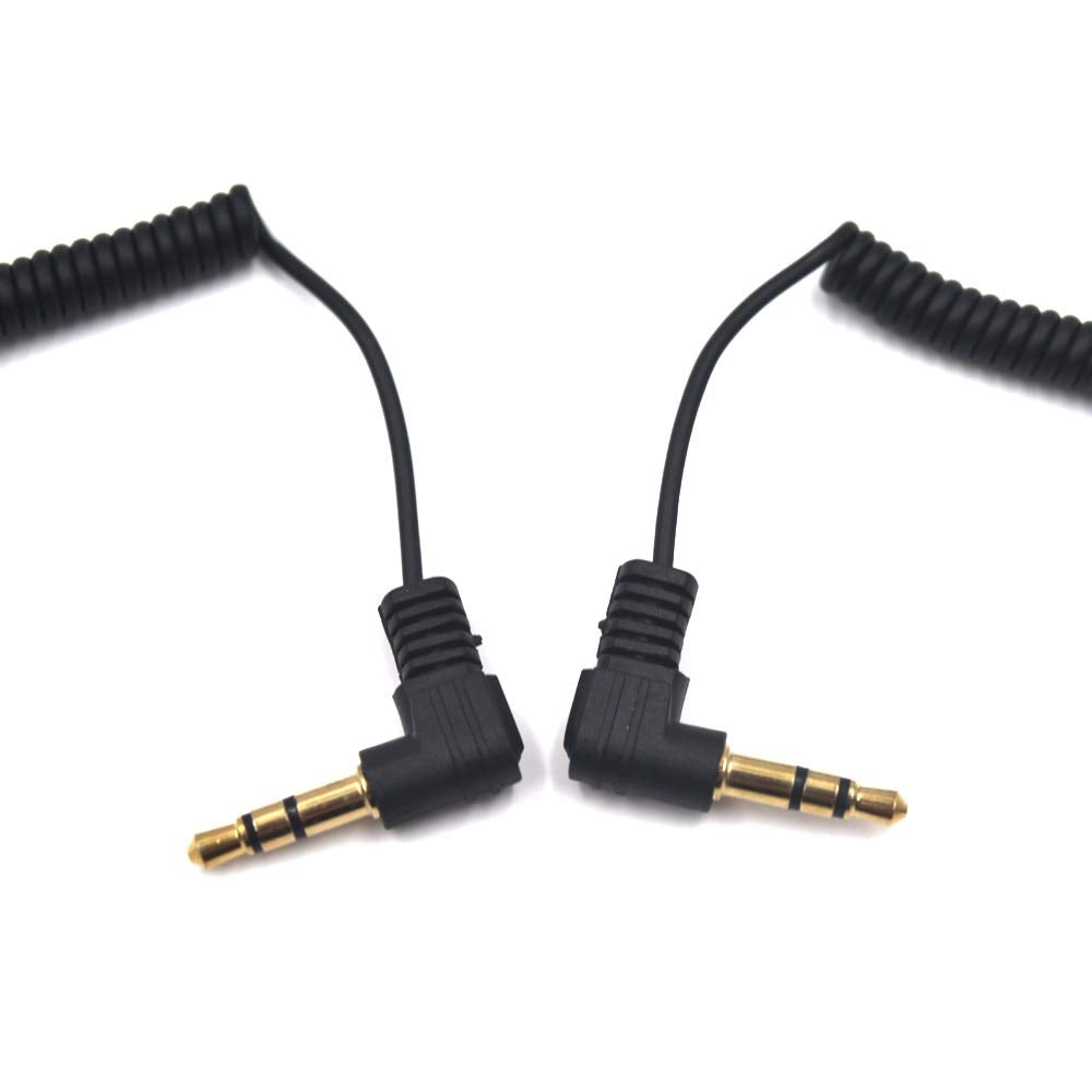 3.5mm TRS Audio Coiled Cable - 30cm Pack