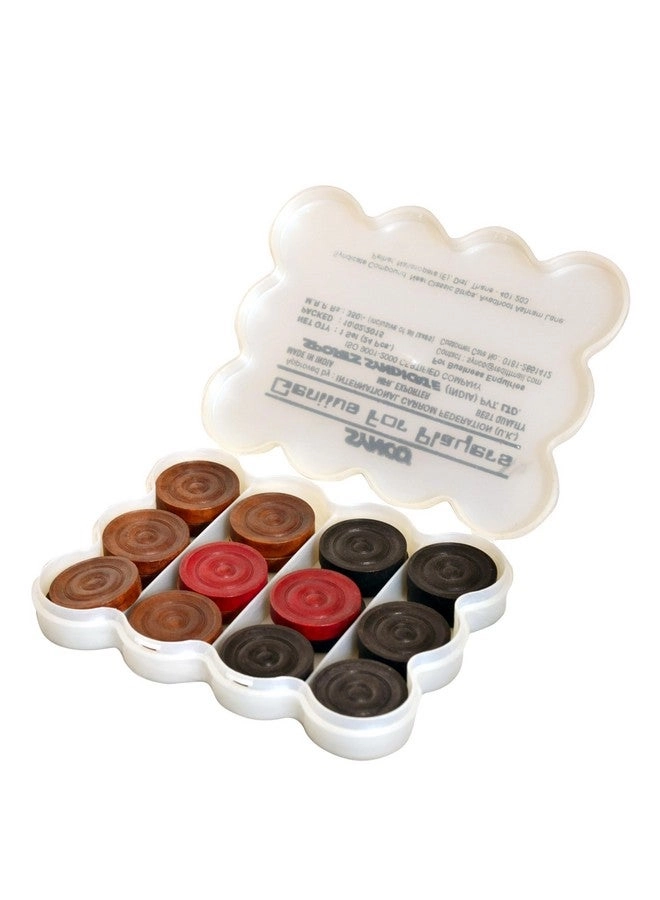 Premia - Carrom Coins Wooden Ashwood Box