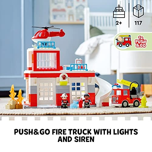 Fire Station & Helicopter Playset (10970)