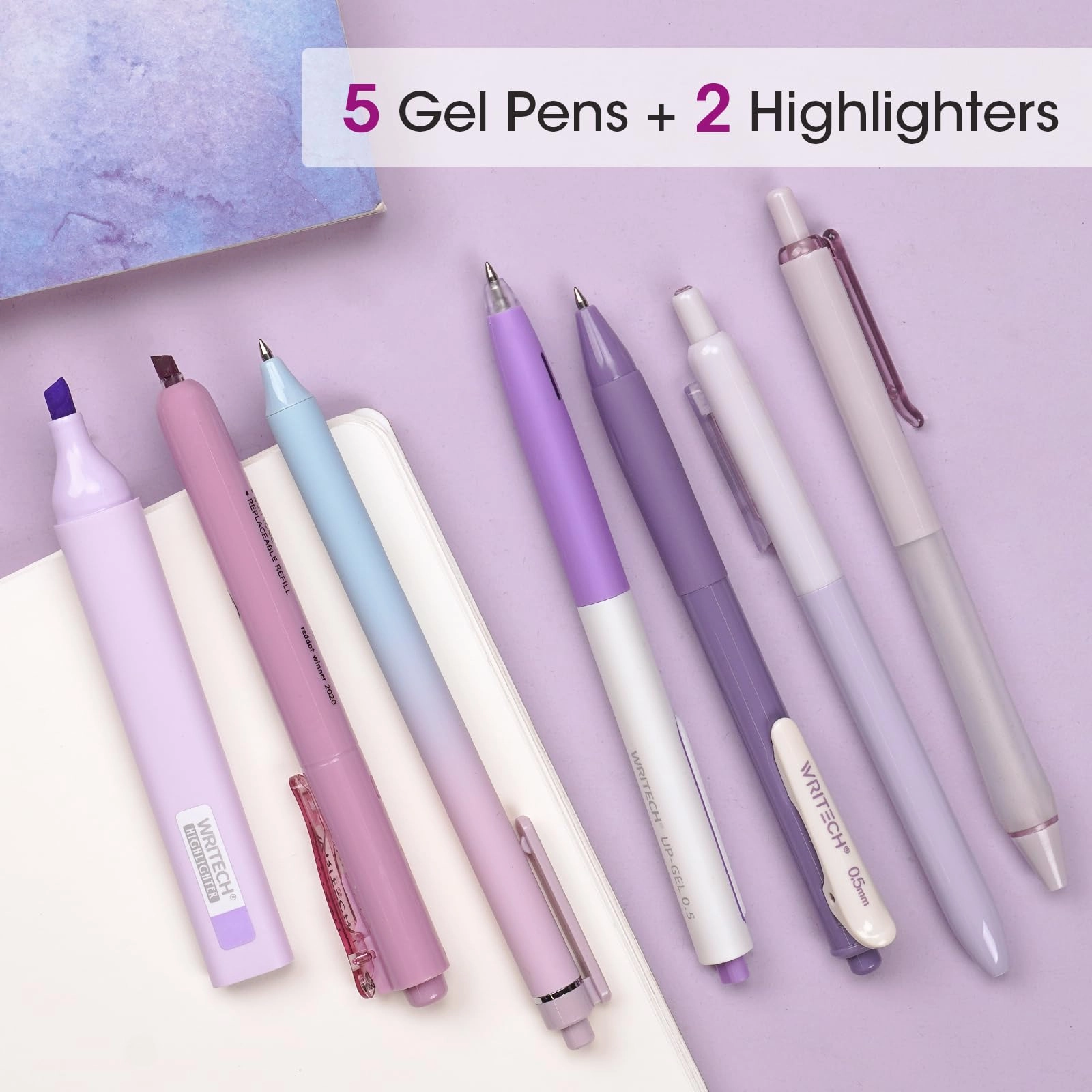 Gel Pens - 7ct 0.5mm
