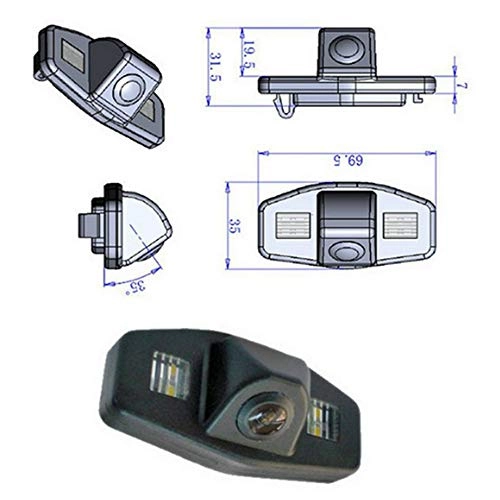 Car Rear View Camera - 2In1 170 Degree