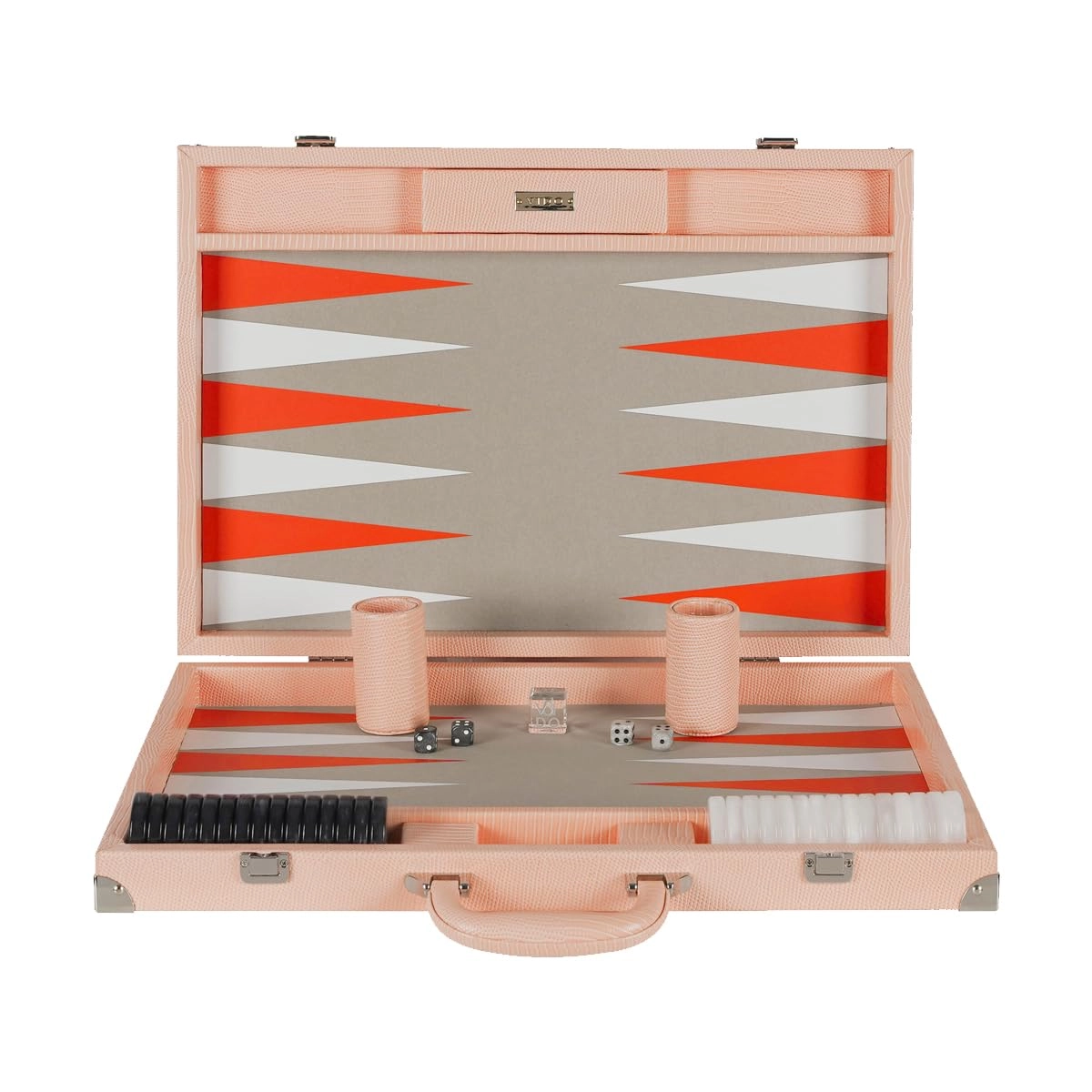 Backgammon Set - 20 inch 44mm Checkers Vegan Leather