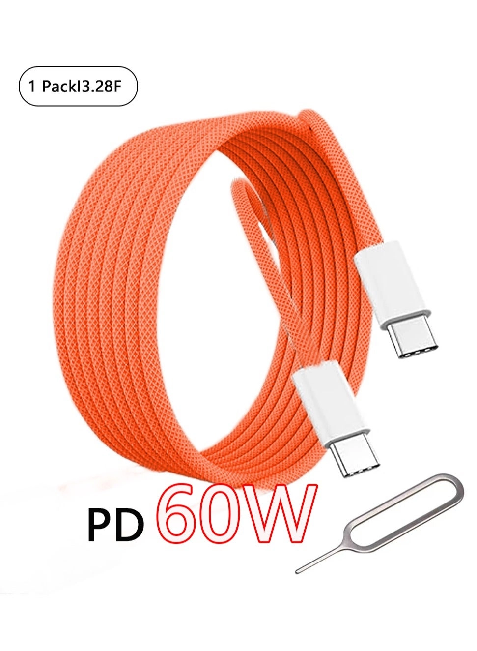 QIRG Charge Cable 60W USB-C to USB-C 1m Braided