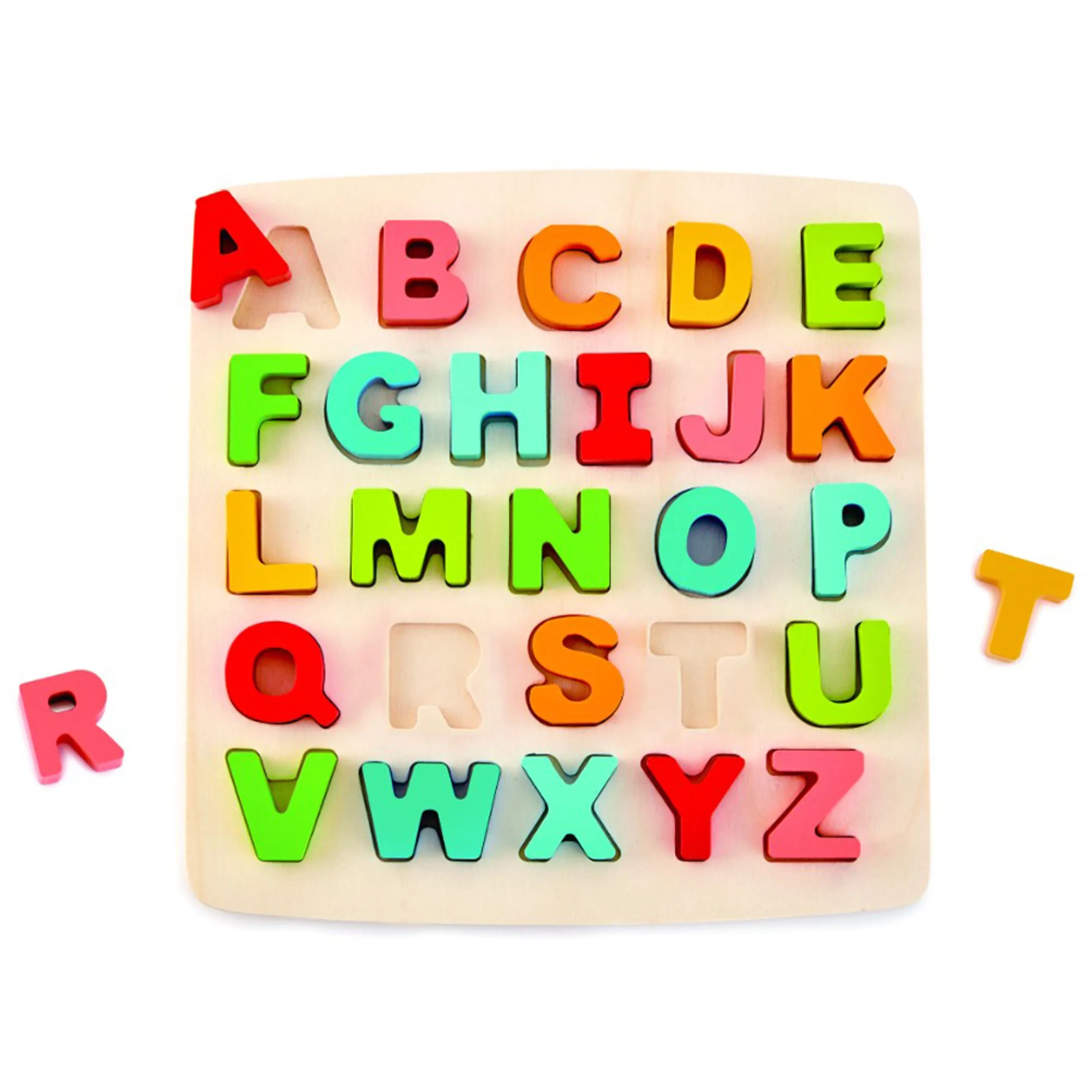 Chunky Alphabet And Number Math Wooden Puzzle Set - 3+