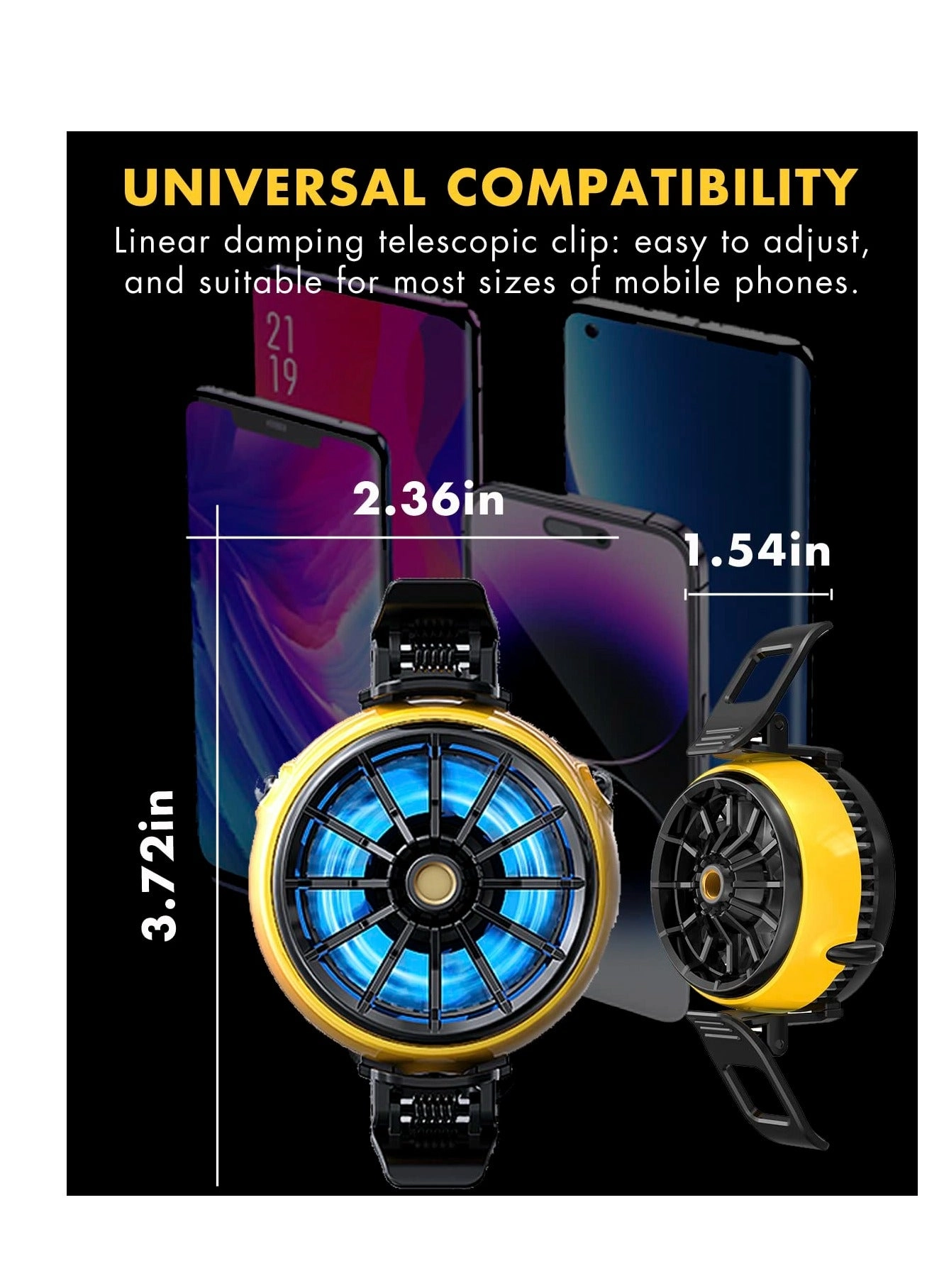 Phone Cooler - Portable Semiconductor Cooling Fan