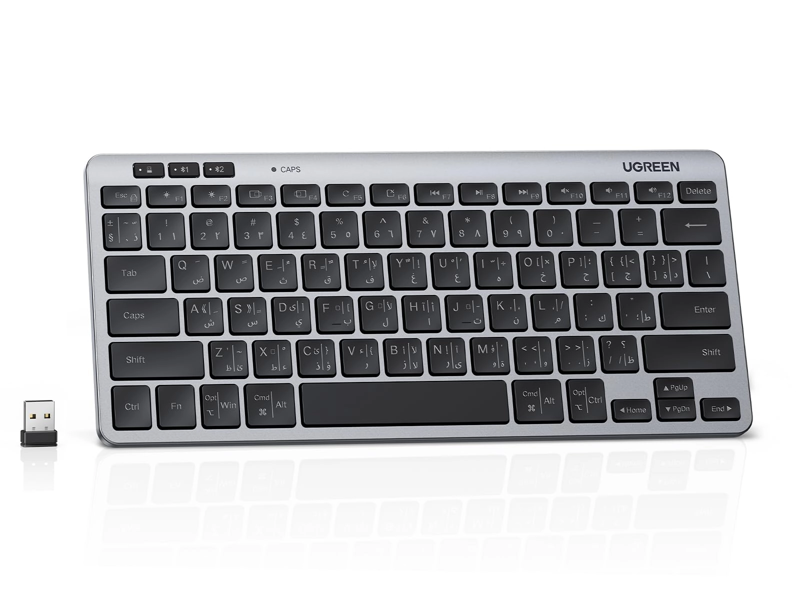 Ugreen Group Limited Wireless Keyboard - EN/AR Wired/Wireless