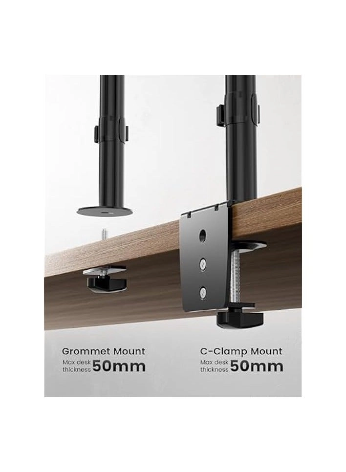 Single Monitor Table Stand - 13” to 32” VESA 75 x 75 -100 x 100